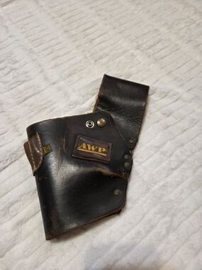 AWP Brown Leather Tool Holster Belt Pouch